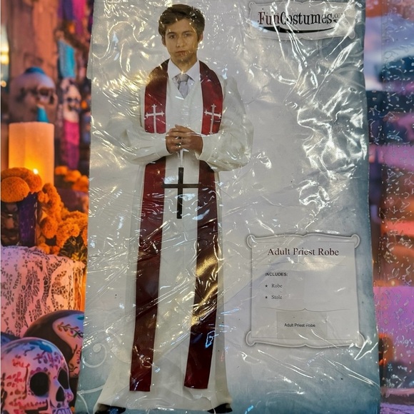 Adult Priest Robe Costume 🇻🇦✝️ - Picture 1 of 4
